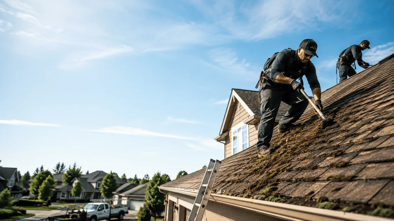 Roof Moss Removal in Marble Falls, AR near me